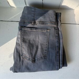 Free People Penny Pull-On Flare Jeans Gray/Blueish Wash